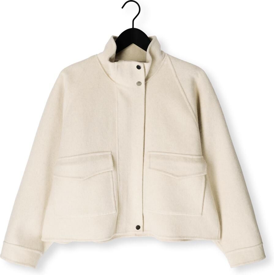 STUDIO AR Dames Jassen Cailin Wool Blend Beige - Foto 2