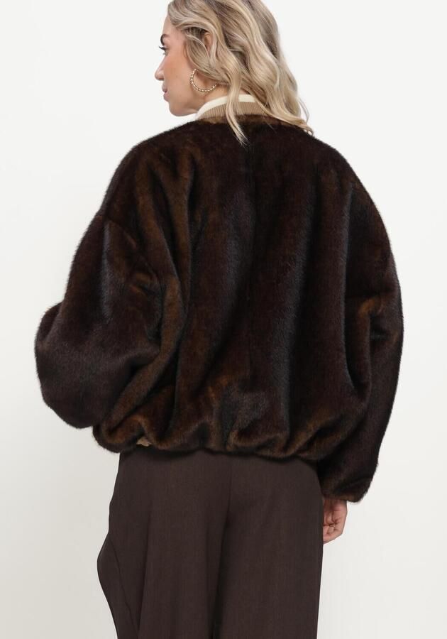 STUDIO AR Dames Jassen Etta Faux Min Bruin - Foto 4