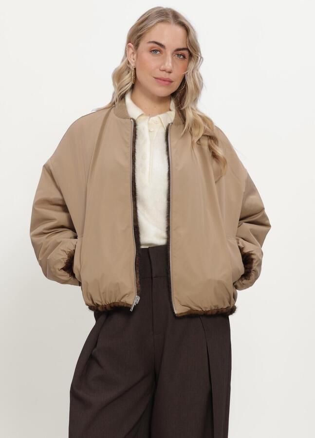 STUDIO AR Dames Jassen Etta Faux Min Bruin - Foto 2