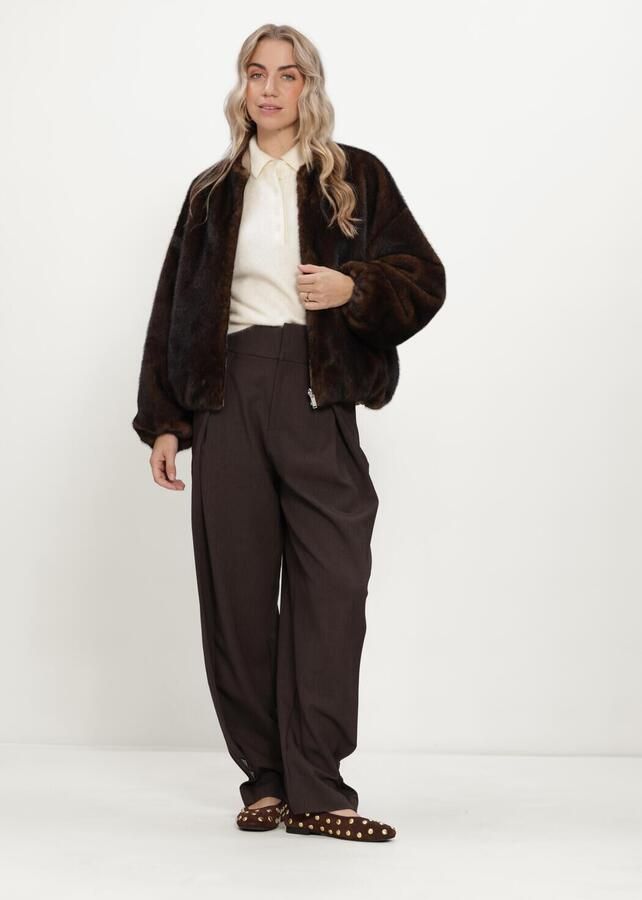 STUDIO AR Dames Jassen Etta Faux Min Bruin - Foto 3