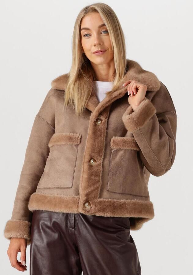 Studio AR by ARMA faux fur jas camel - Foto 4