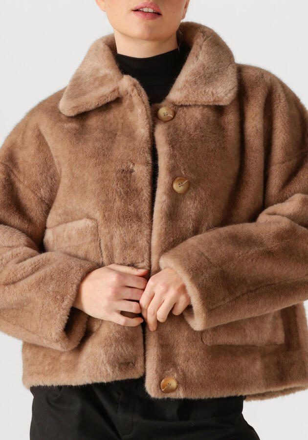 Studio AR by ARMA faux fur jas camel - Foto 3