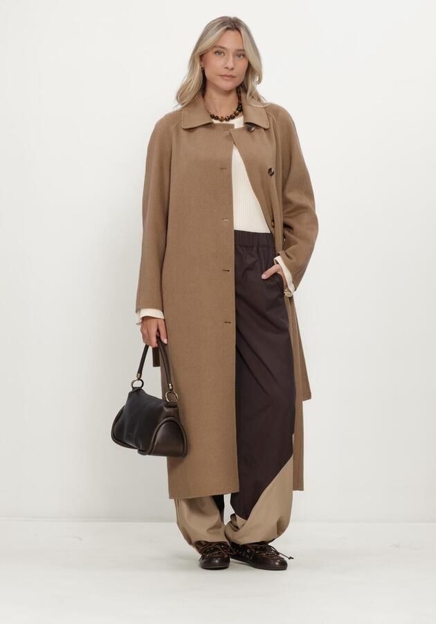 STUDIO AR Dames Jassen Joy Woolblend Camel - Foto 4
