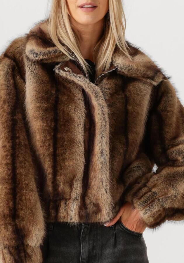 STUDIO AR Zachte fox bomberjas Lucy dierenprint - Foto 3