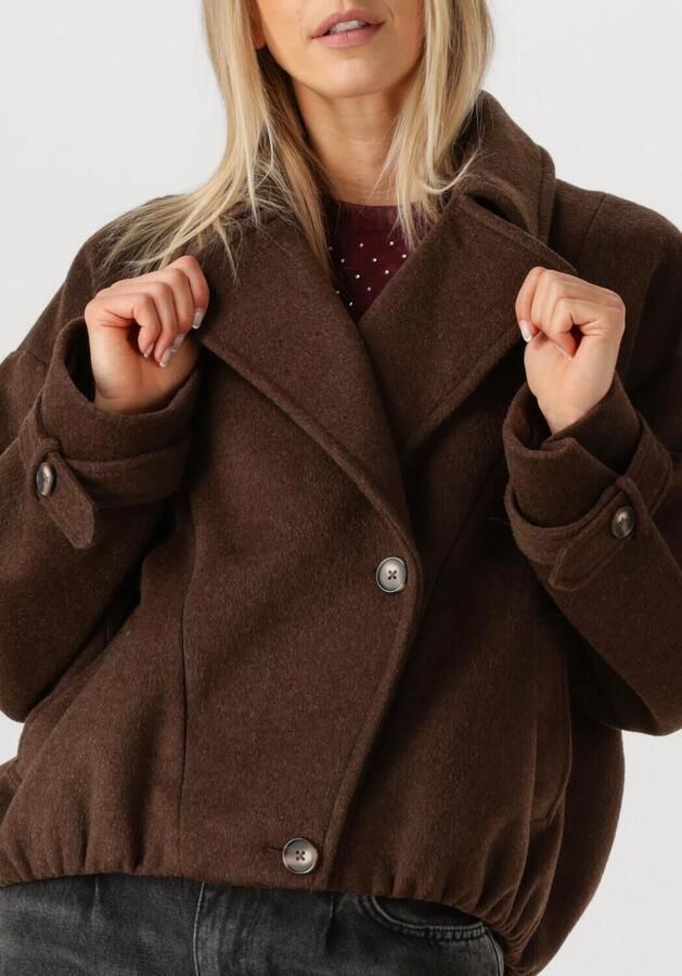 STUDIO AR Wollen bomberjack Silas bruin - Foto 2