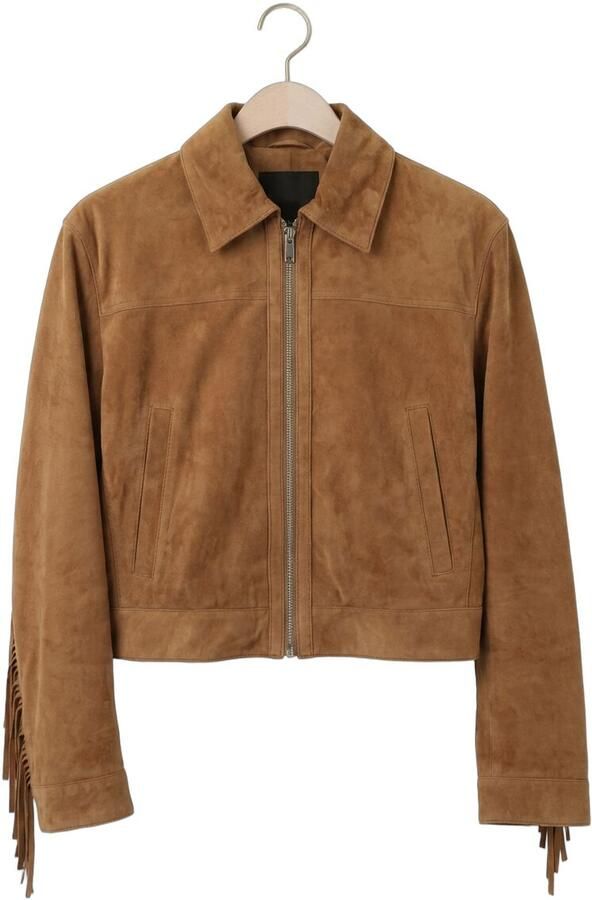 STUDIO AR Dames Jassen Sue Goat Suede Sturdy Bruin - Foto 4