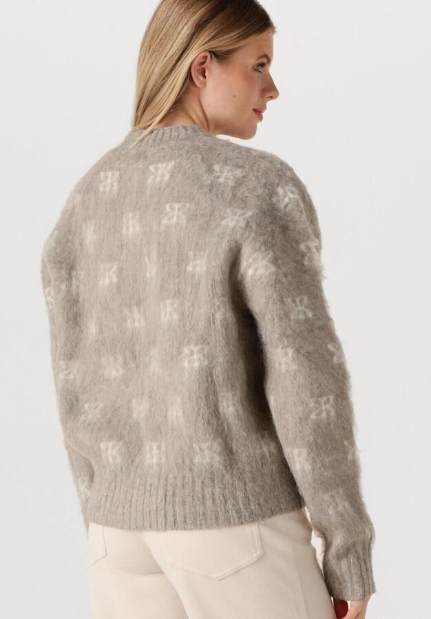 STUDIO AR Dames Truien & Vesten Alyssa Brushed Knit Taupe - Foto 2