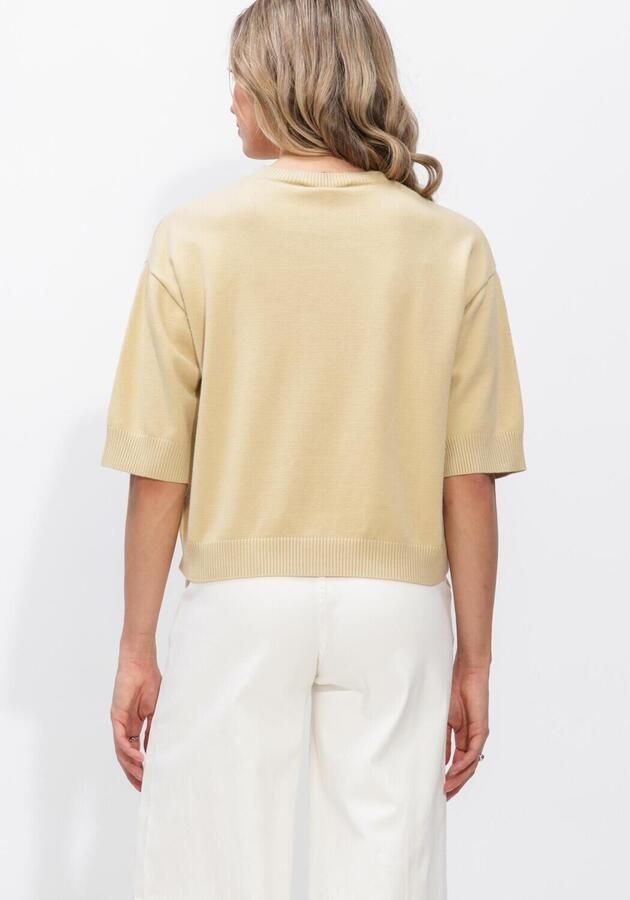 STUDIO AR Dames Truien & Vesten Isidre Viscose Knit Beige - Foto 3