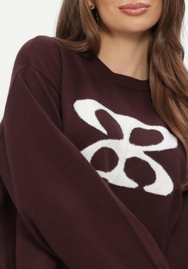 STUDIO AR Dames Truien & Vesten Joanna Viscose Blend Knit Bruin - Foto 4