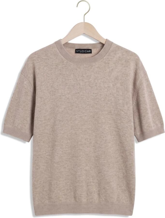STUDIO AR Dames Truien & Vesten Levina Cashmere Blend Beige - Foto 2