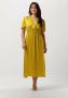 Suncoo Satijnen midi-jurk Cosima geel - Thumbnail 1