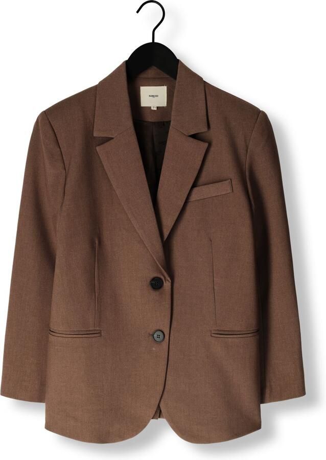SUNCOO Dames Blazers Dwen Bruin