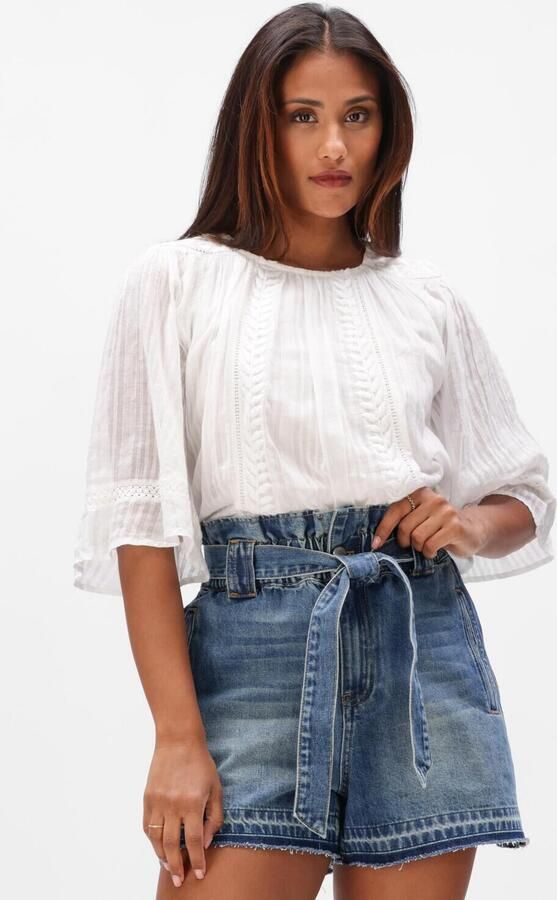 SUNCOO Dames Blouses Laurynn Wit