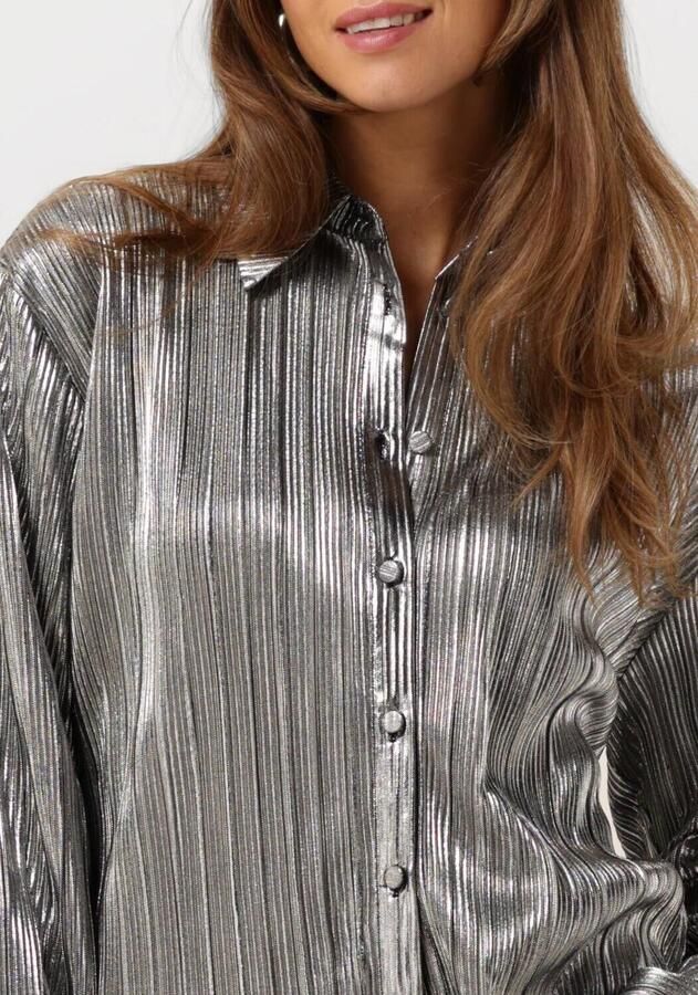 Suncoo Zilveren Linda Blouse Elegant en veelzijdig Gray Dames