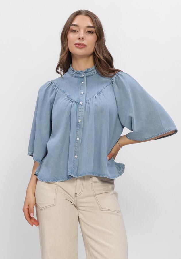 SUNCOO Dames Blouses Louise Lichtblauw