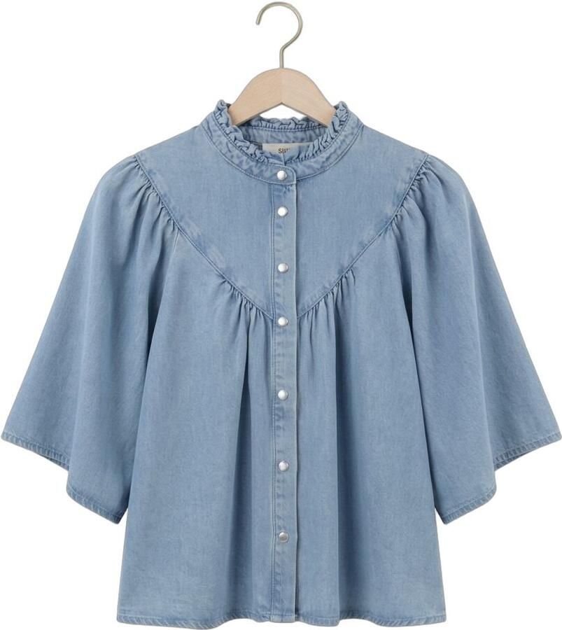 SUNCOO Dames Blouses Louise Lichtblauw - Foto 2