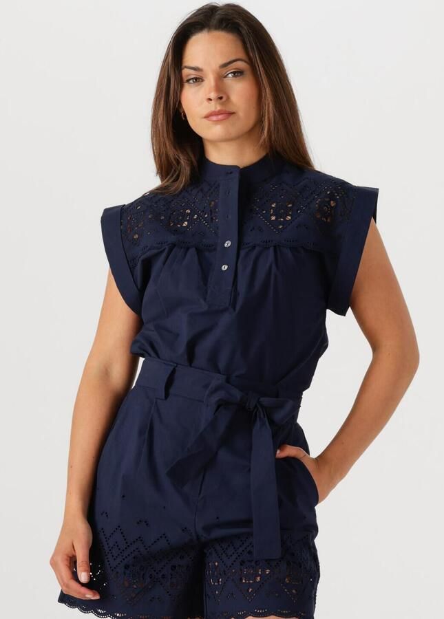 SUNCOO Dames Blouses Ludy Donkerblauw - Foto 4