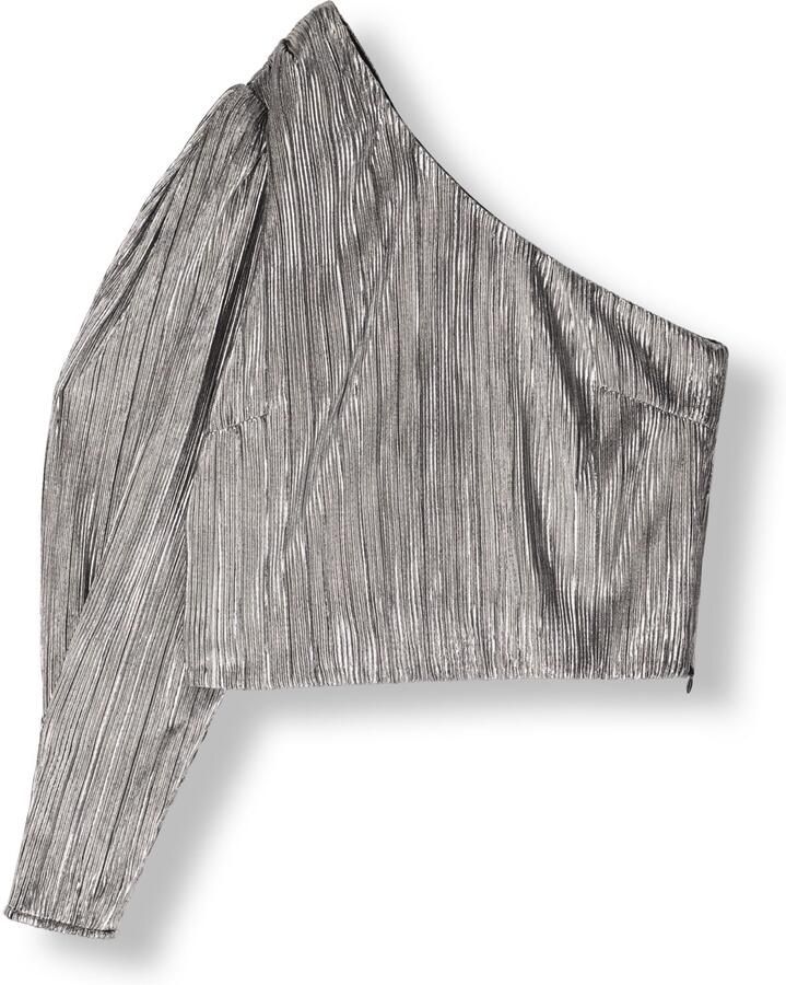 Suncoo Metallic one-shoulder top Luna zilver