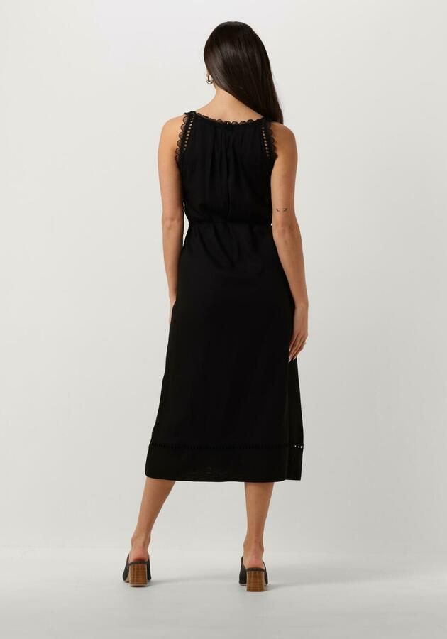 Suncoo Cristy Zwarte Midi Jurk Dames Black Dames