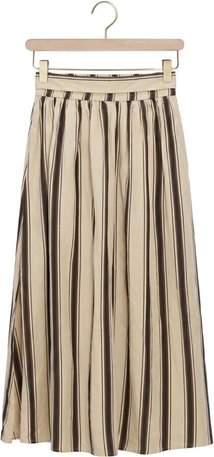 Suncoo gestreepte maxi rok crème - Foto 4