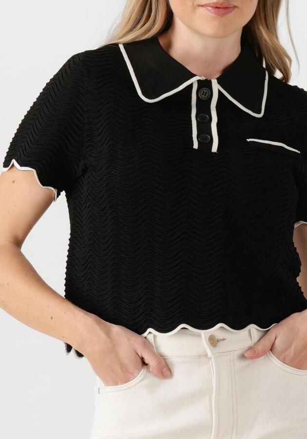 SUNCOO Dames Tops & T-shirts Pikil Zwart - Foto 2