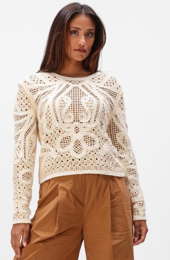 SUNCOO Dames Truien & Vesten Paelini Creme