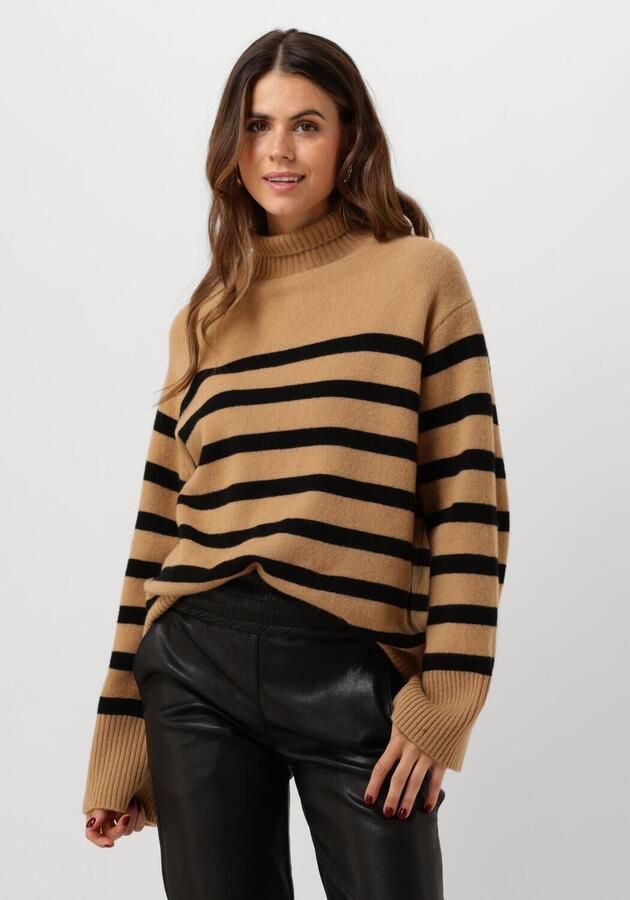 Suncoo Kameel wollen trui Palacio Brown Dames - Foto 4