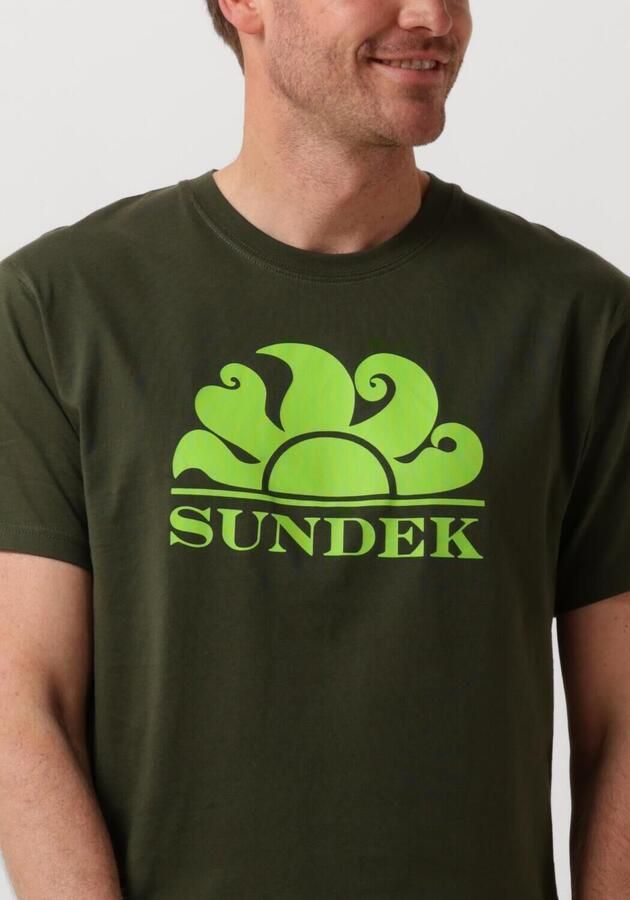 SUNDEK Heren Polo's & T-shirts M4s100 New Simeon Logo Donkergroen - Foto 2
