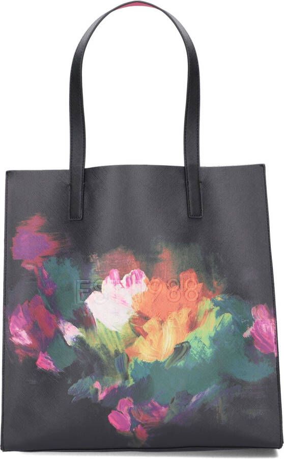Ted Baker Shoppers Pelicon Paint Brush Printed Large Icon in black