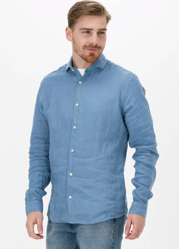 THE GOODPEOPLE Heren Overhemden Soho Blauw