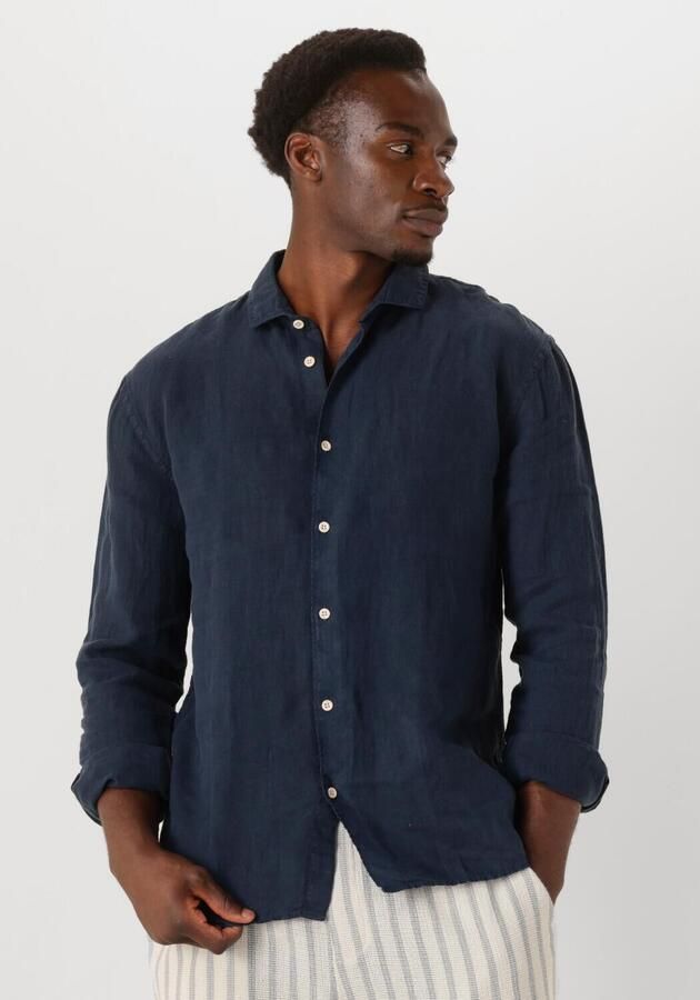 THE GOODPEOPLE Heren Overhemden Soho Donkerblauw