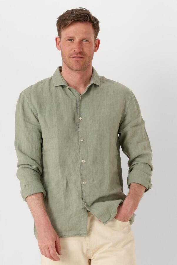 THE GOODPEOPLE Heren Overhemden Soho Groen - Foto 4