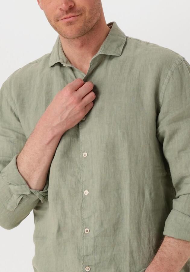 THE GOODPEOPLE Heren Overhemden Soho Groen - Foto 3