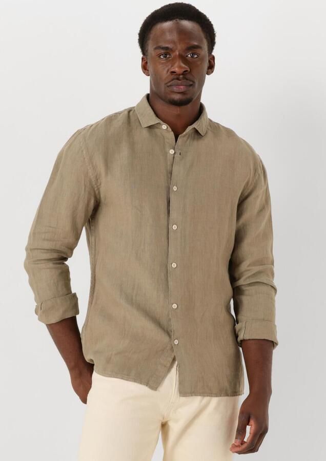 THE GOODPEOPLE Heren Overhemden Soho Taupe - Foto 4