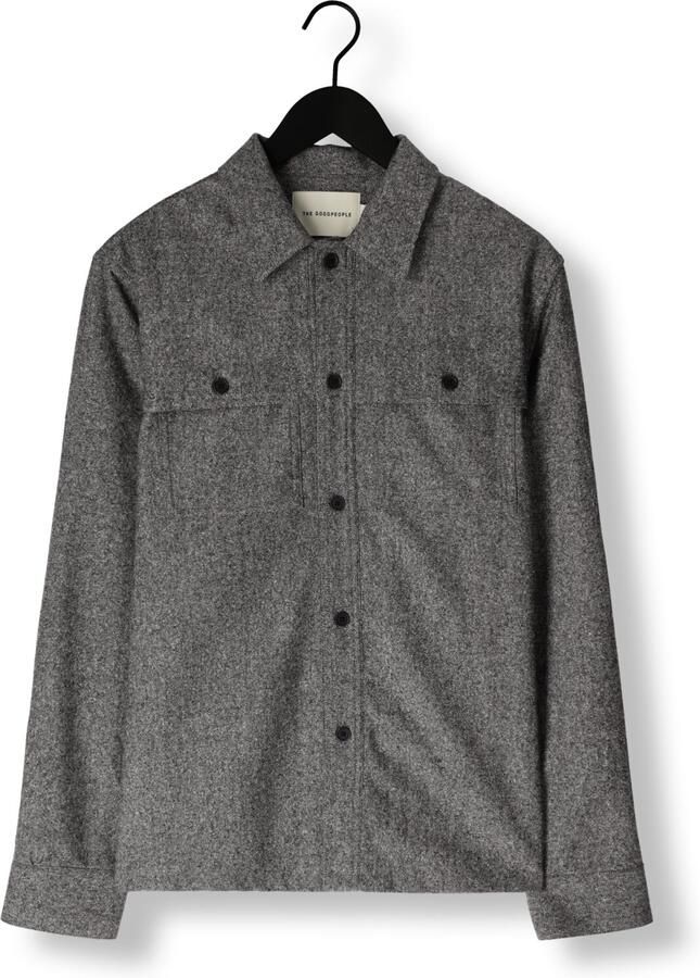 The GoodPeople Solva Heren Overshirt Grijs Gray Heren