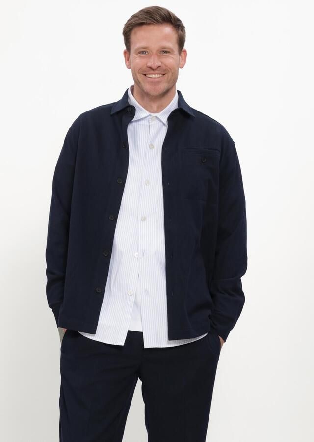 THE GOODPEOPLE Heren Overshirts Seppe Donkerblauw