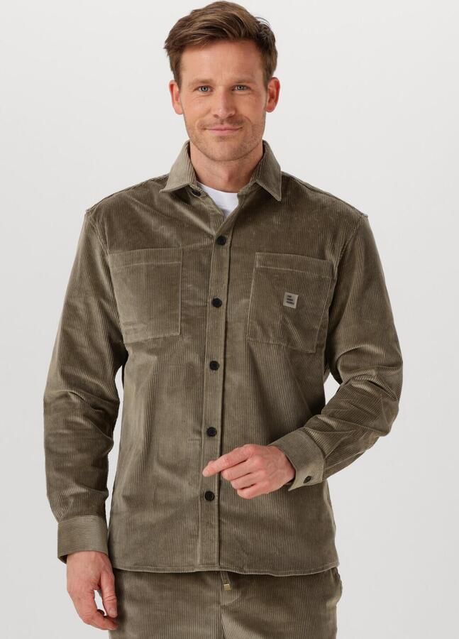 THE GOODPEOPLE Heren Overshirts Snewy Khaki - Foto 4