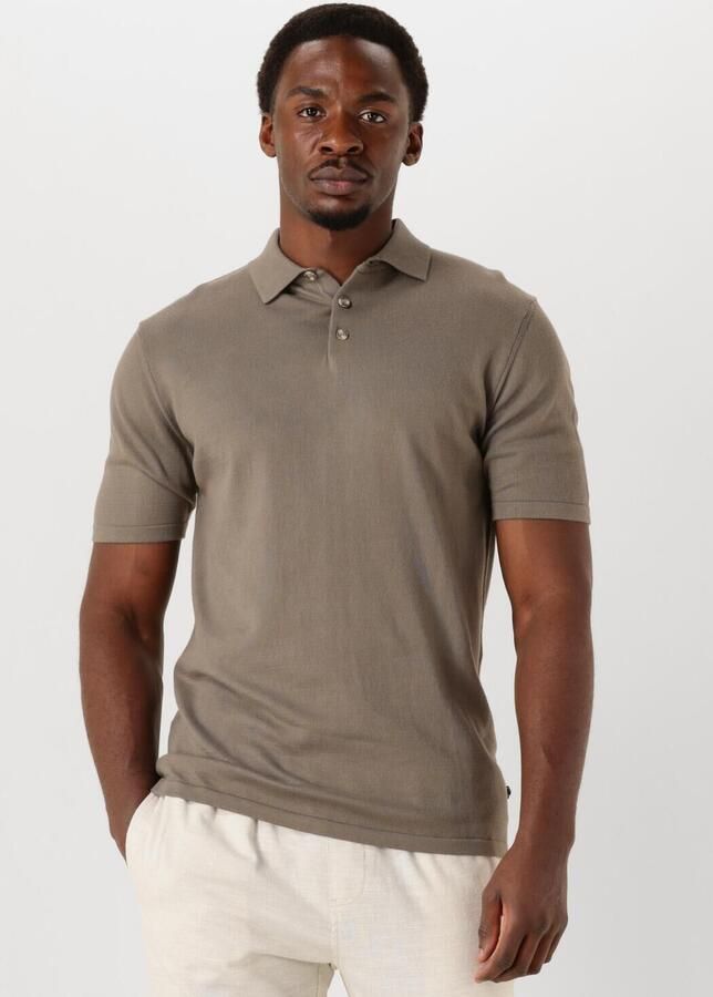 THE GOODPEOPLE Heren Polo's & T-shirts Plan Taupe