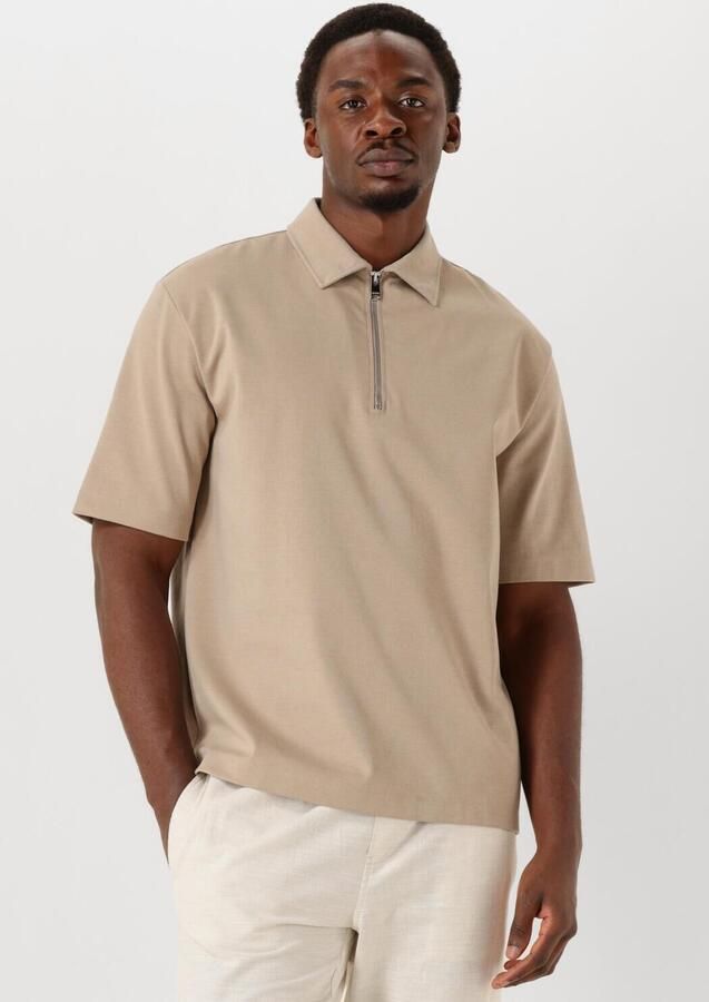 THE GOODPEOPLE Heren Polo's & T-shirts Post Beige