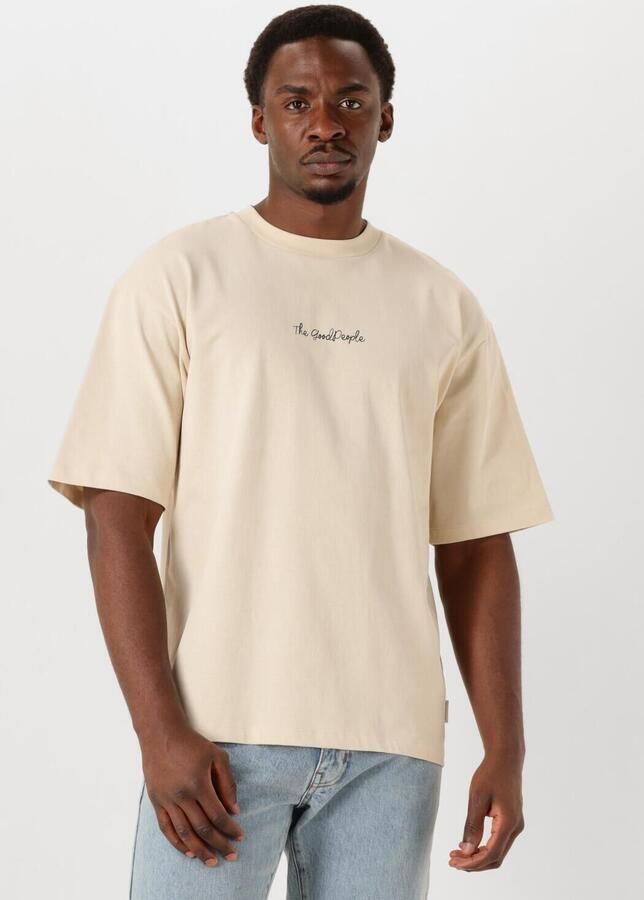 THE GOODPEOPLE Heren Polo's & T-shirts Tcult Beige
