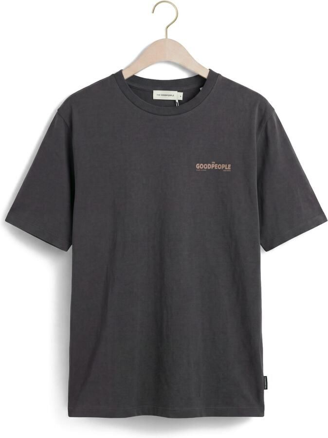 THE GOODPEOPLE Heren Polo's & T-shirts Tex Donkergrijs - Foto 2