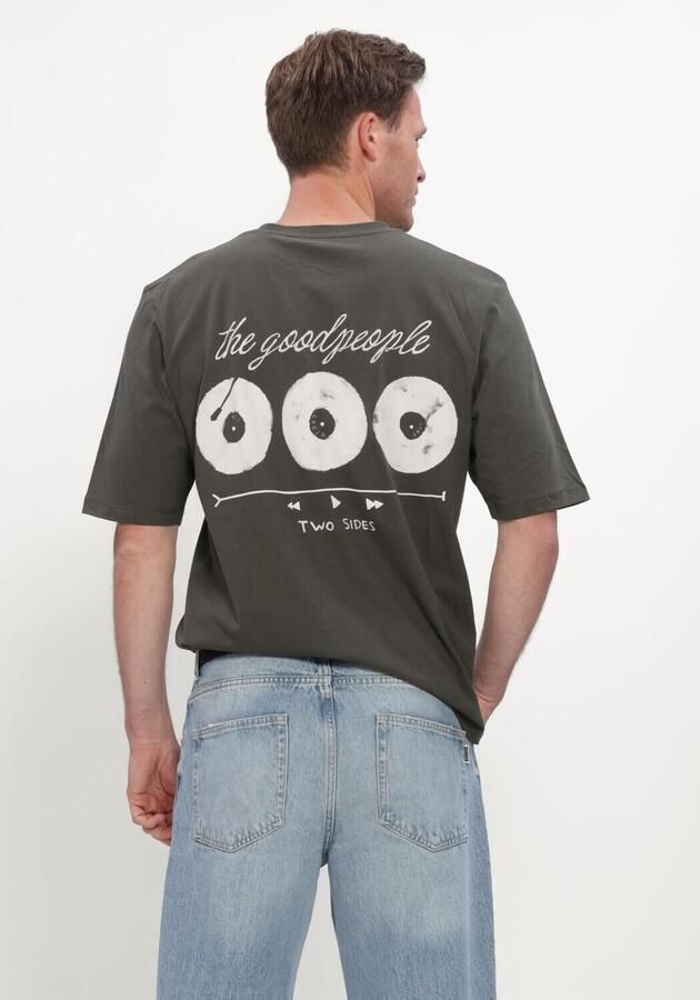 THE GOODPEOPLE Heren Polo's & T-shirts Tuur Donkergroen