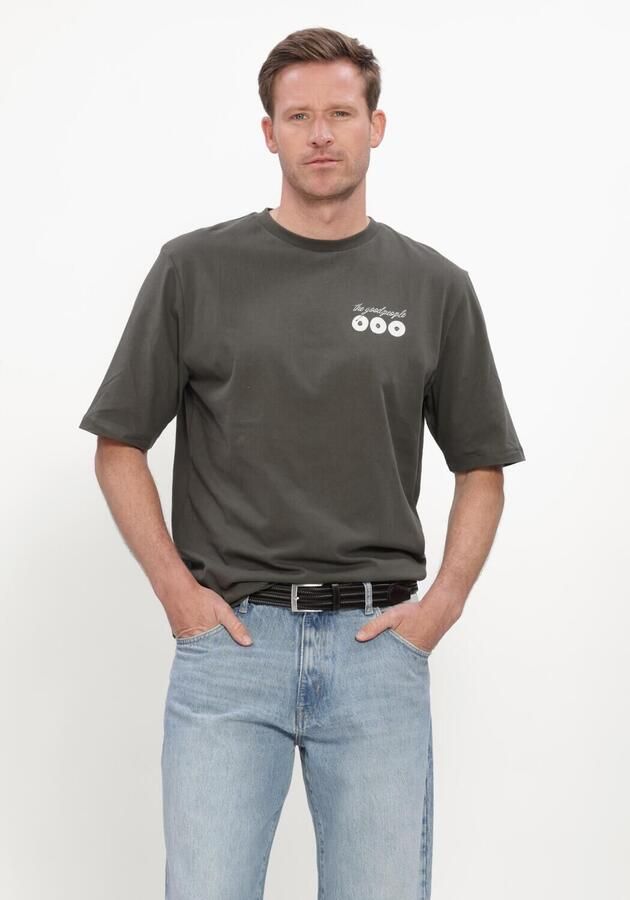 THE GOODPEOPLE Heren Polo's & T-shirts Tuur Donkergroen - Foto 3