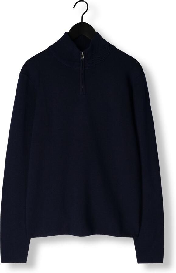 The GoodPeople Blauwe Half Zip Sweater Kamark Blue Heren - Foto 3
