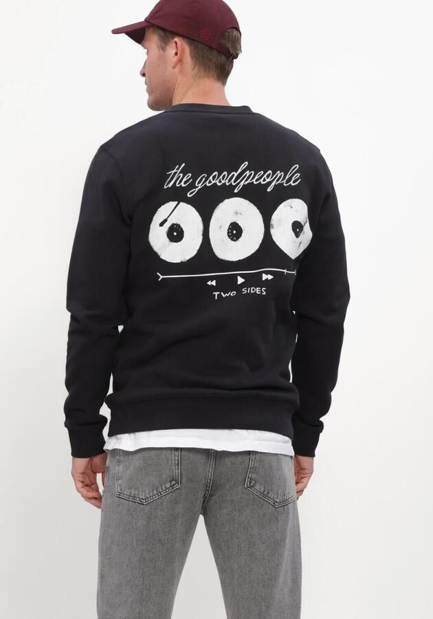 THE GOODPEOPLE Heren Truien & Vesten Laurent Zwart - Foto 3