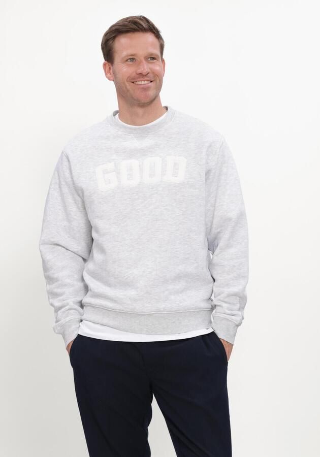 THE GOODPEOPLE Heren Truien & Vesten Leff Lichtgrijs
