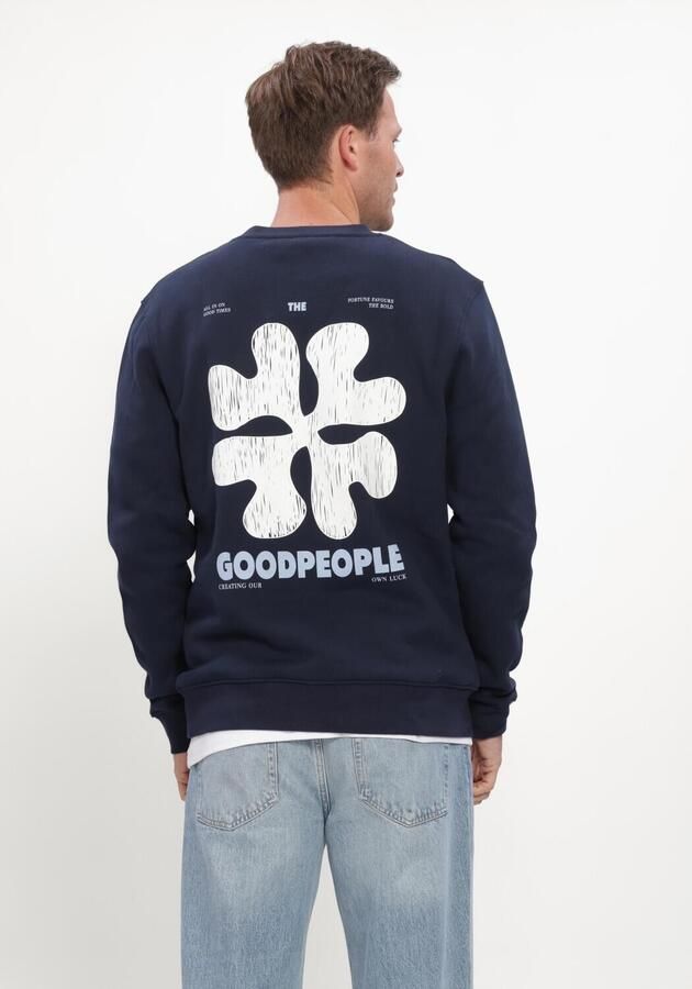 THE GOODPEOPLE Heren Truien & Vesten Lito Donkerblauw