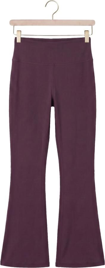THE LOLA CLUB Dames Broeken Bruna Flared Legging Bordeaux - Foto 4