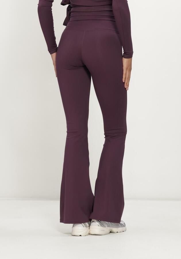 THE LOLA CLUB Dames Broeken Bruna Flared Legging Bordeaux - Foto 2