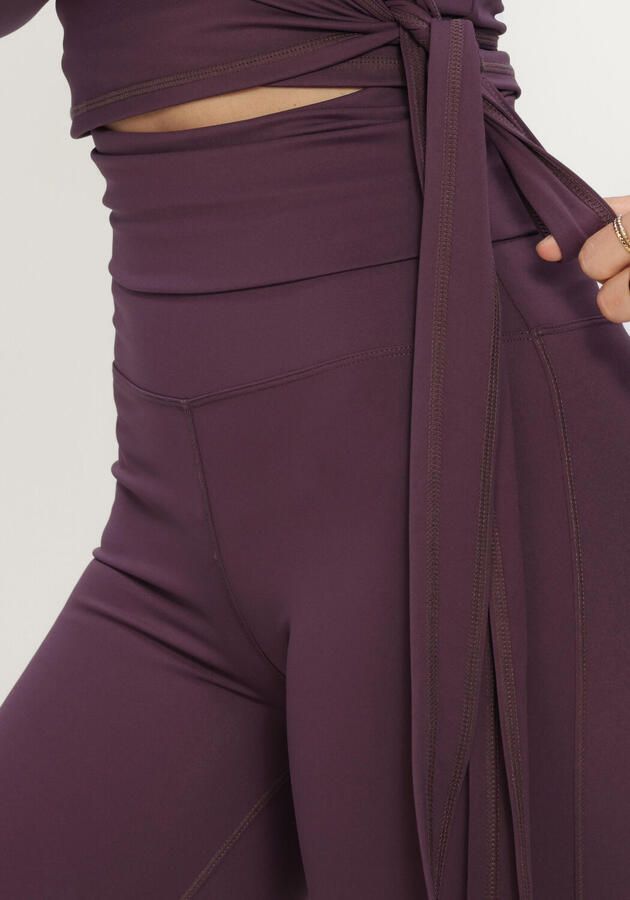 THE LOLA CLUB Dames Broeken Bruna Flared Legging Bordeaux - Foto 3